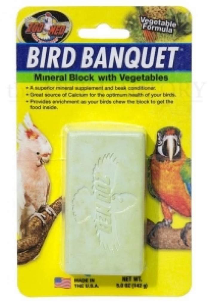 Zoo Med Vegetable Bird Banquet - Mineralblock mit Gemüse für Vögel